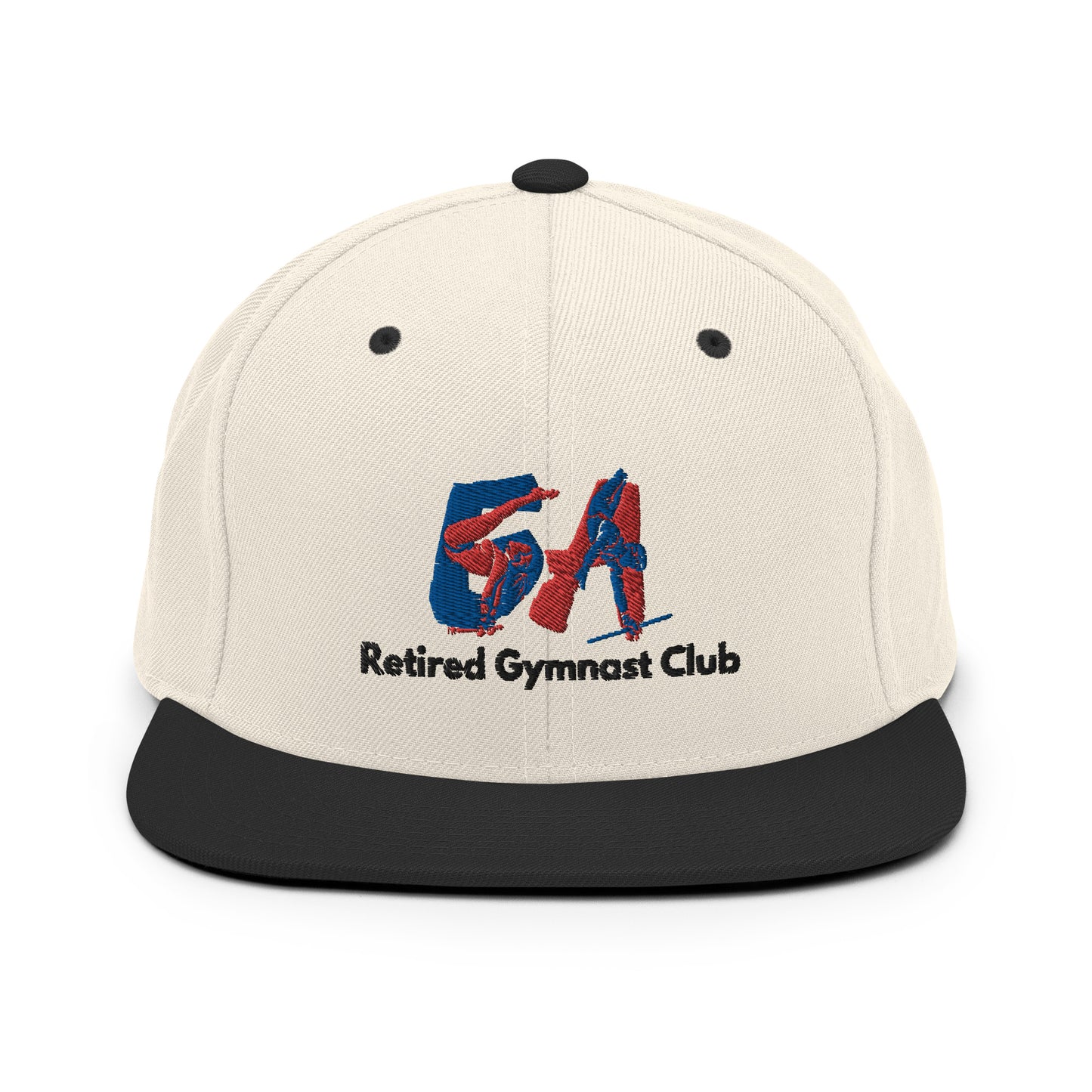 GA Retired Gymnast Club Red & Blue Logo Snapback Hat