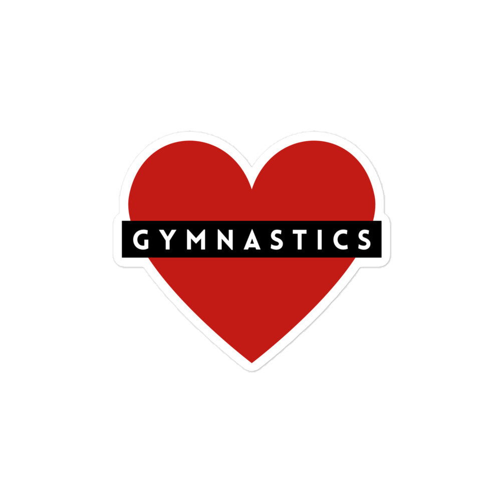 Love Gymnastics Kiss-cut Stickers