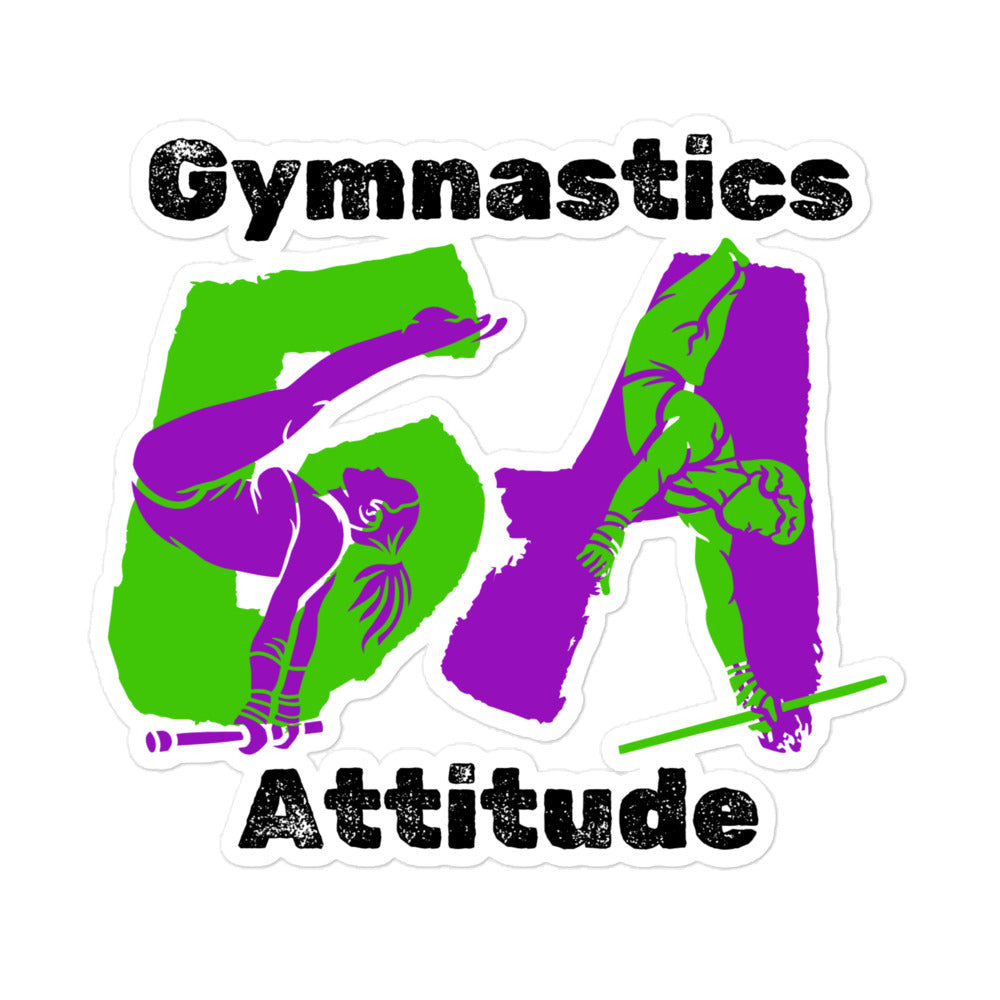 Gymnastics Attitude Kiss-cut Stickers