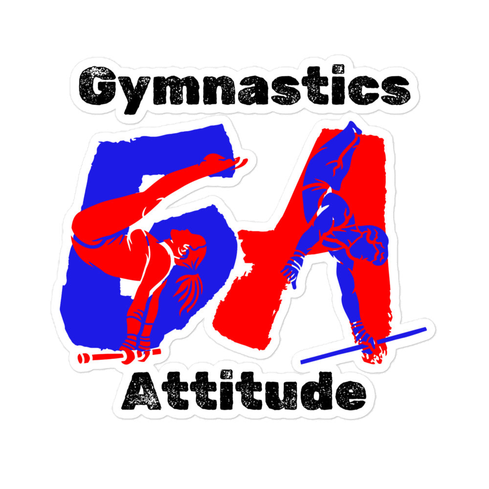 Gymnastics Attitude Kiss-cut Stickers