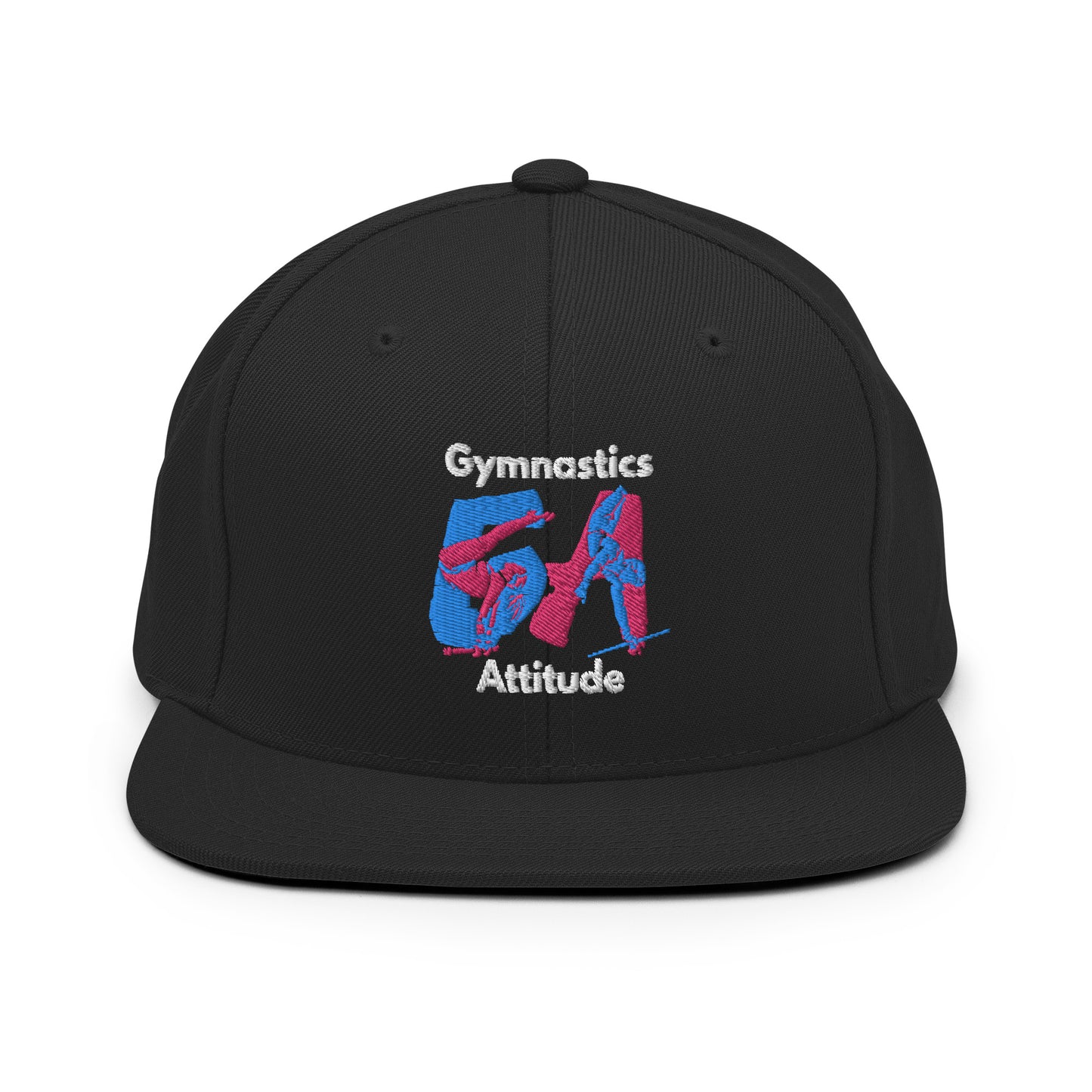 GA Aqua & Pink Logo Snapback Hat