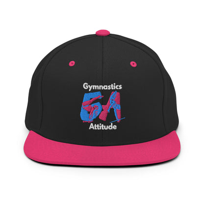 GA Aqua & Pink Logo Snapback Hat