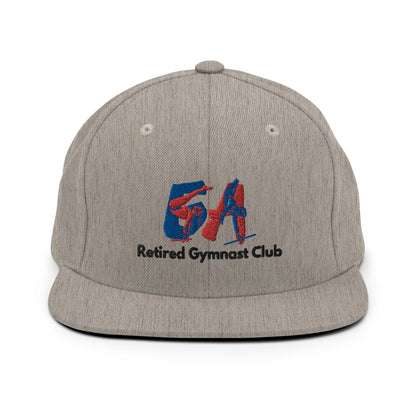 GA Retired Gymnast Club Red & Blue Logo Snapback Hat