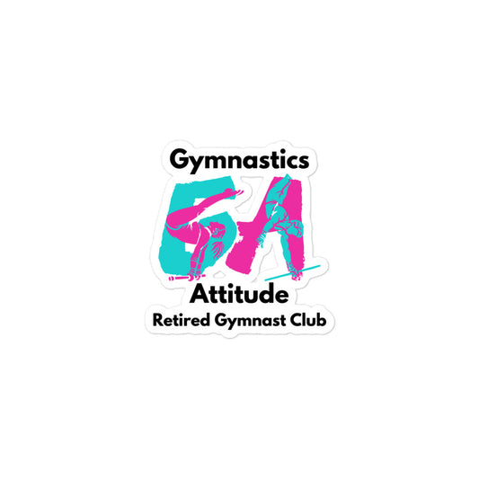 Retired Gymnast Club Kiss-cut Stickers