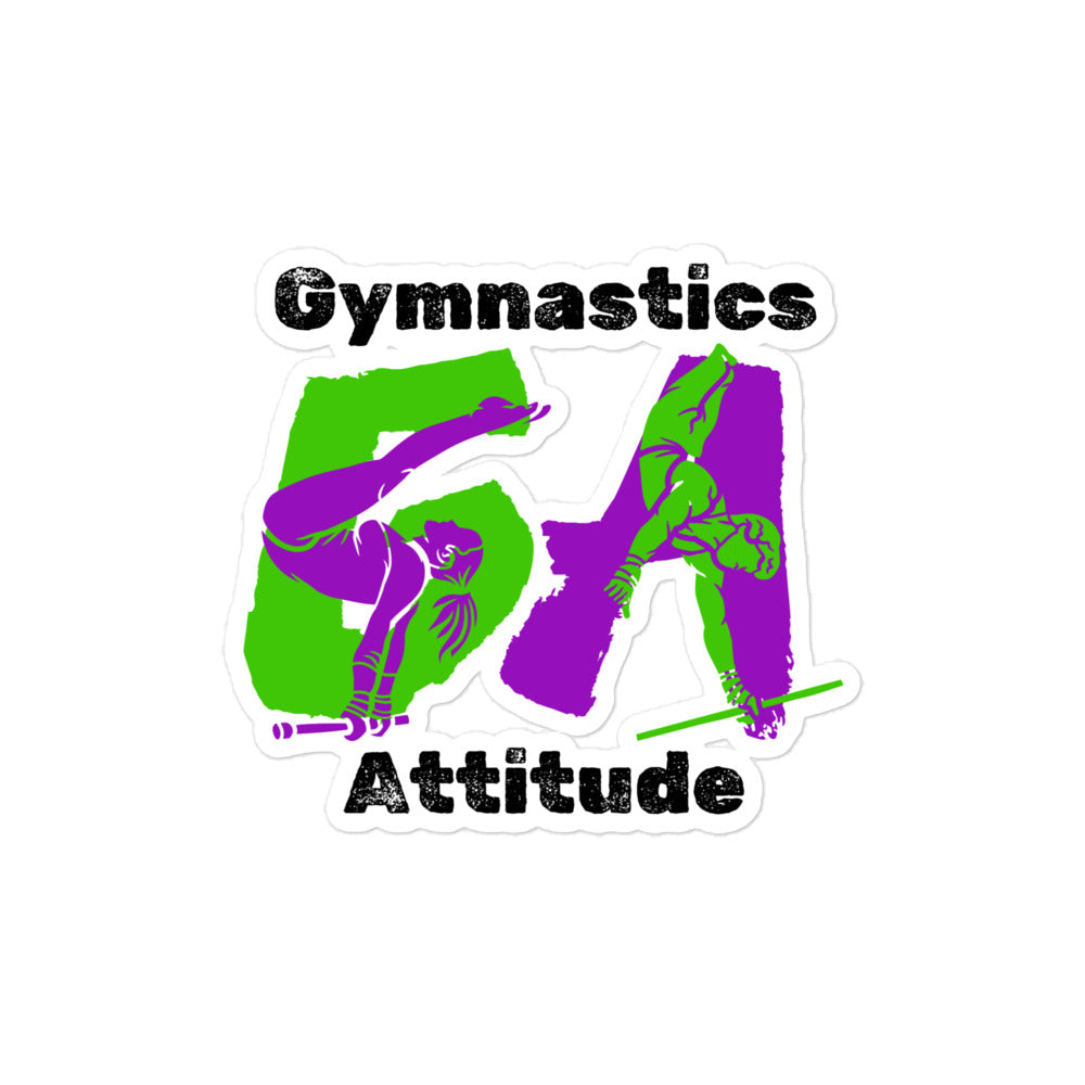 Gymnastics Attitude Kiss-cut Stickers