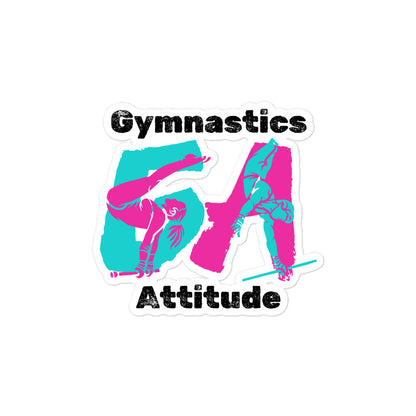 Gymnastics Attitude Kiss-cut Stickers