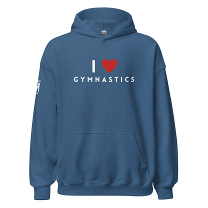 I Love Gymnastics Unisex Hoodie