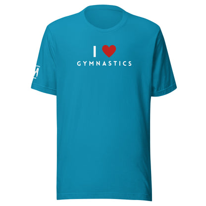 I Love Gymnastics Unisex Soft T-shirt