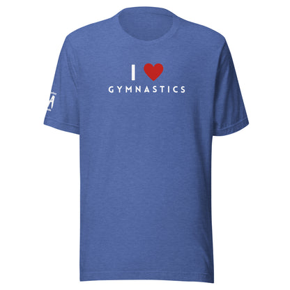 I Love Gymnastics Unisex Soft T-shirt