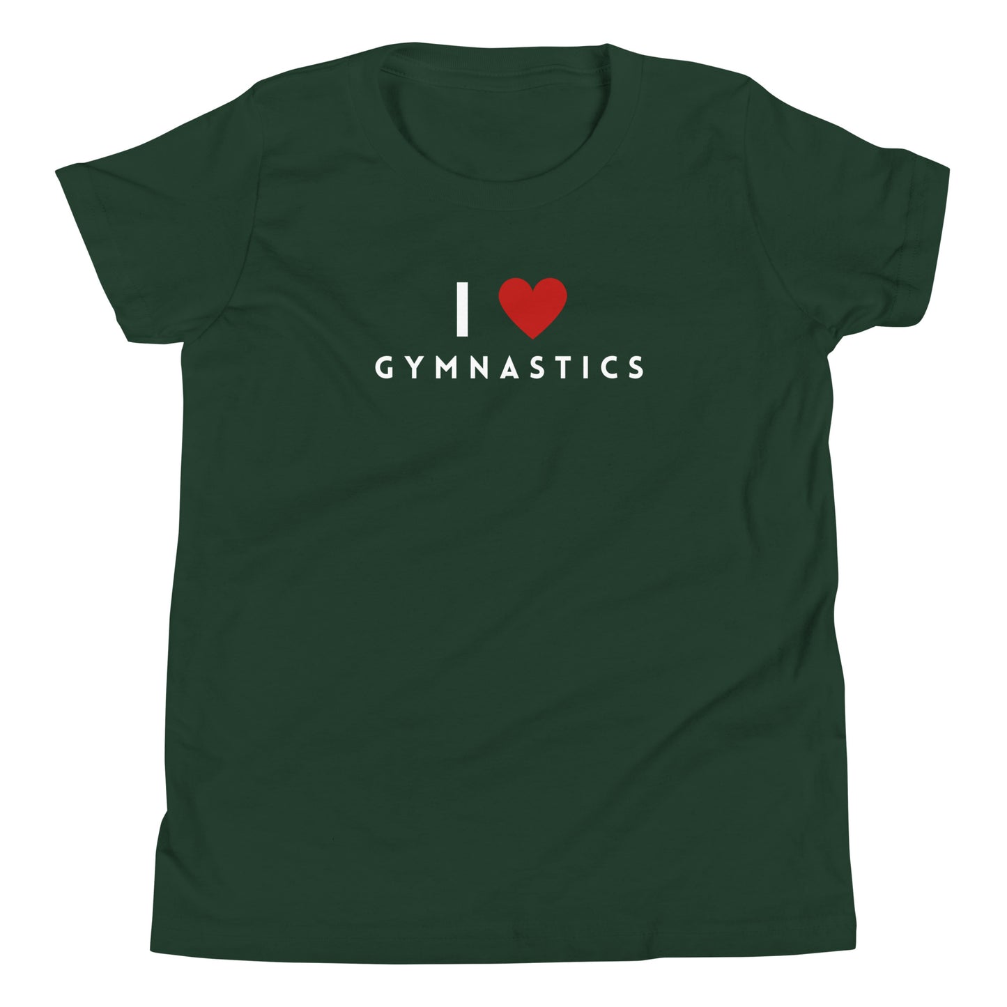 I Love Gymnastics Youth Short Sleeve T-Shirt