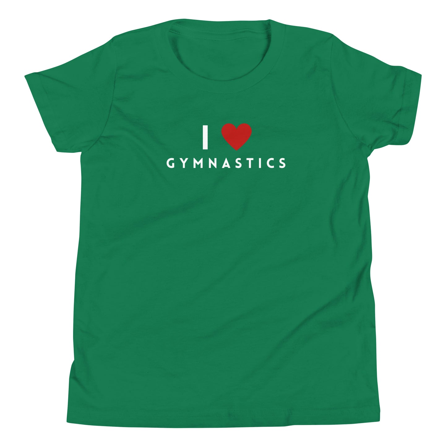 I Love Gymnastics Youth Short Sleeve T-Shirt